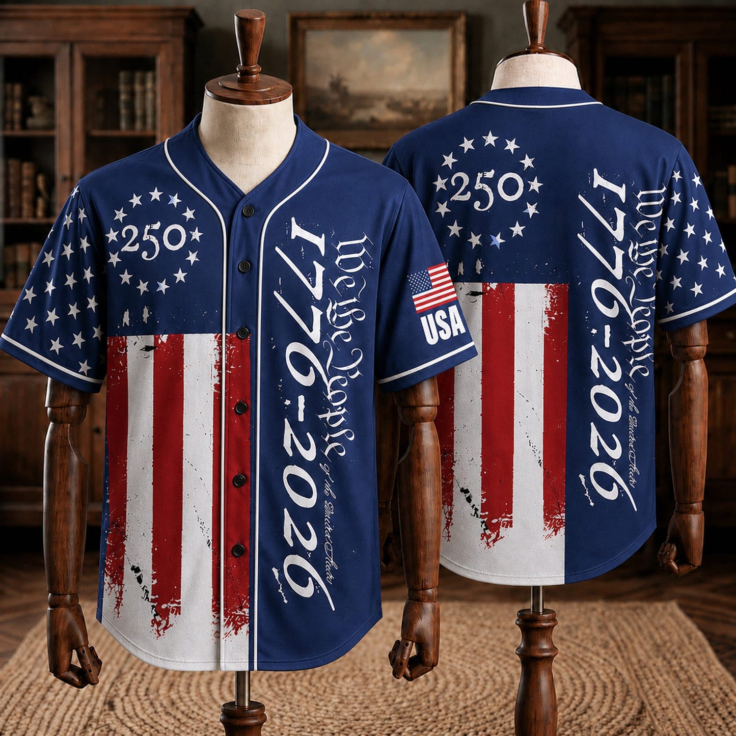 Patriotic Statue of Liberty 1776–2026 - USA 250th Anniversary Baseball Jersey Unisex Shirt