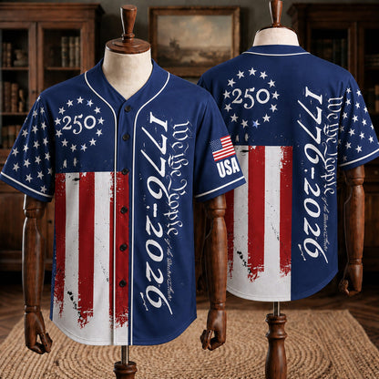 Patriotic Statue of Liberty 1776–2026 - USA 250th Anniversary Baseball Jersey Unisex Shirt