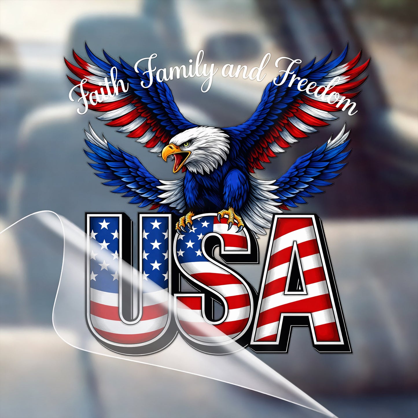 🔥 LIMITED TIME OFFER – America 250th Anniversary Patriotic UV DTF 3D Car Decal (1776–2026)