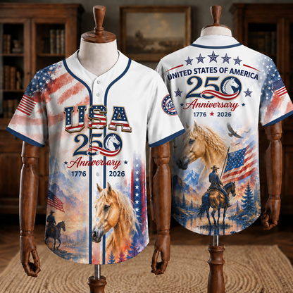 Patriotic Statue of Liberty 1776–2026 - USA 250th Anniversary Baseball Jersey Unisex Shirt